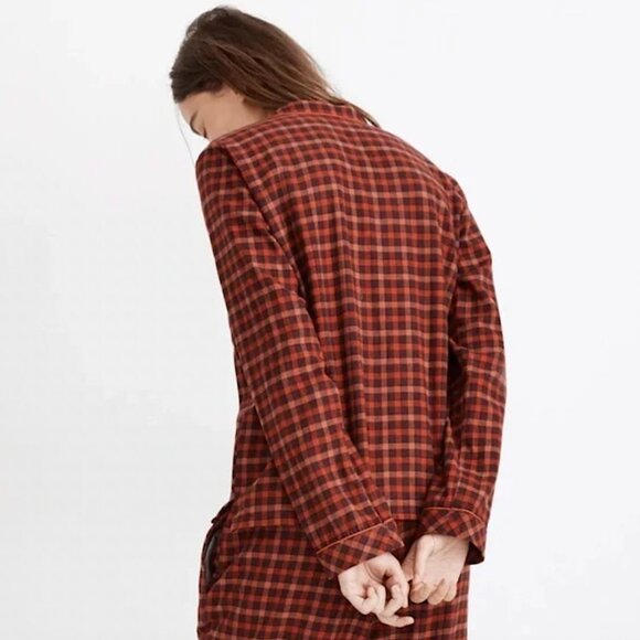 MADEWELL Flannel Bedtime Pajama Set Plaid in Reywood - Picture 4 of 14